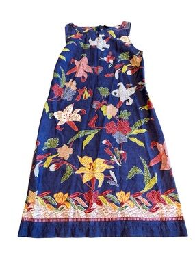 Patagonia Patahola Bold Floral Print Sheath Dress Sleeveless Cotton Size Medium